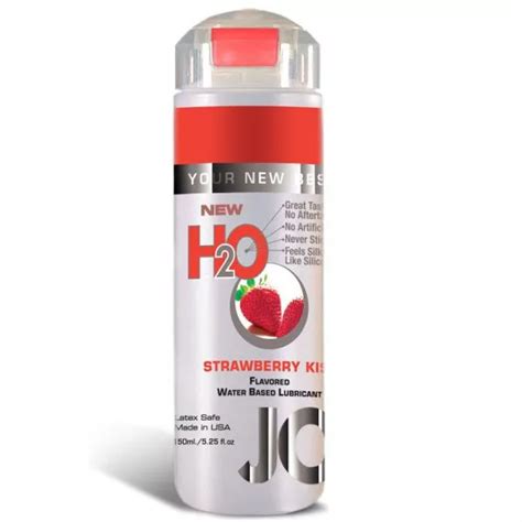 system jo h20 flavoured lubricant strawberry kiss 150ml bedroom pleasu