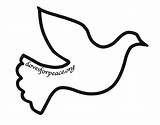 Dove Outline Peace Clipart Template Printable Stencil Descending Drawing Pattern Doves Christmas Clip Patterns Templates Print Flying Sketch Stencils Religious sketch template