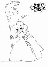 Coloring Witch Pages Wizard Oz Wicked West Good Glinda Shadow Puppet Print Color Templates Getcolorings Colouring Puppets Follow Template Halloween sketch template