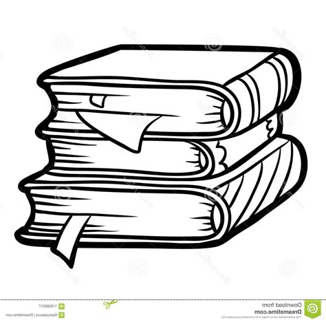 stack  books clipart outline pictures  cliparts pub