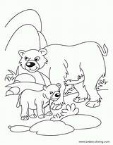 Bear Mom Baby Coloring Pages Build Printable Adults Kids sketch template