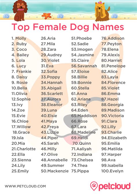 dog names   girl