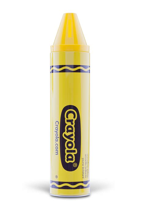 crayon bank  tall unmellow yellow crayola