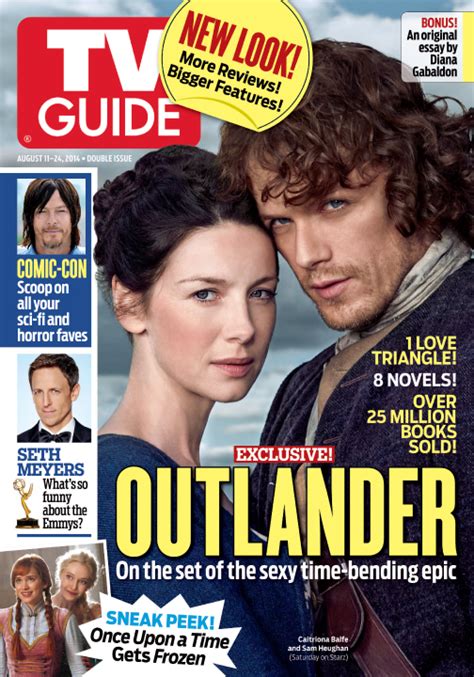 inside this week s double issue of tv guide magazine outlander august 11 august 24 2014