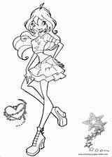 Coloring Pages Kids Color Winx Club Characters Cartoon Kid Sheet Printable Book sketch template
