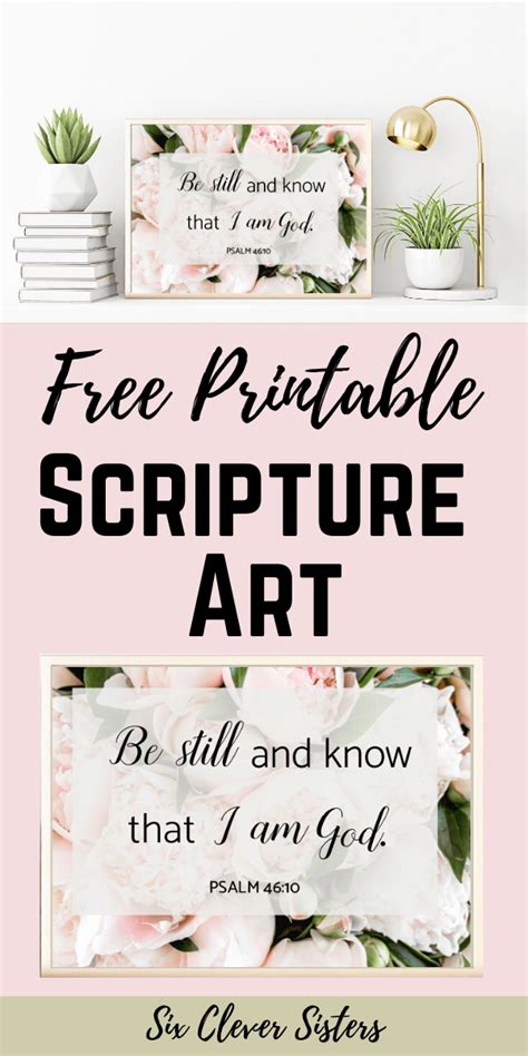 scripture art printables         clever sisters