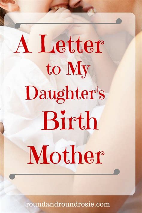 adoption letter  birth mom images  pinterest birth mother