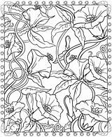 Coloring Pages Dover Publications Book Floral Adult Printable Designs Sample Flower Books Haven Creative Doverpublications Welcome Adults Mandala Drawings Samples sketch template