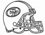 Coloring 49ers Helmet Football Pages Nfl Francisco San Helmets Logo Chiefs Cowboys Dallas Print American Drawings Patriots Packers Steelers Clipart sketch template