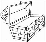 Treasure Chest Coloring Clipart Box Pages Drawing Open Line Empty Color Getdrawings Getcolorings Printable Draw Clip Clipground sketch template