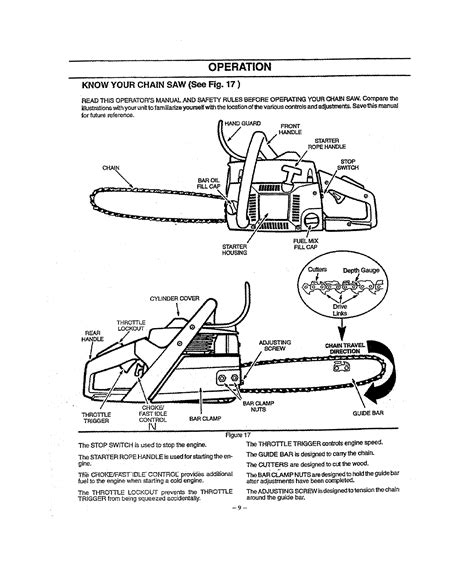 craftsman  user manual gas chainsaw manuals  guides