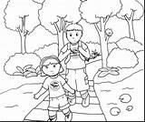 Coloring Sister Brother Pages Hiking Colouring Wetlands Getcolorings Printable Color Getdrawings 75kb 1350px 1600 sketch template