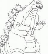 Coloring Godzilla Pages Printable Easy Cartoon Color Print Kids King Da Preschoolers Getdrawings Monster Colorare Vs Kong Space Monsters Everfreecoloring sketch template