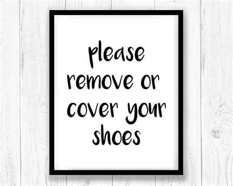 remove  shoes sign remove  shoes printable etsy hong kong