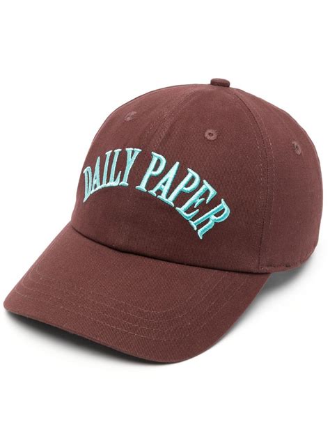 daily paper hoeso logo embroidered cap farfetch