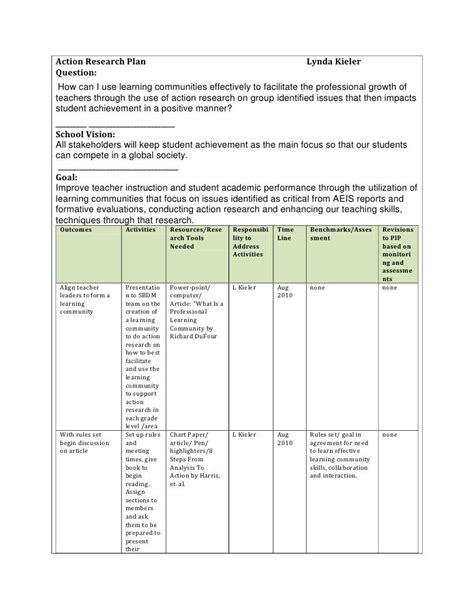 action research plan   recommendations    dissemination