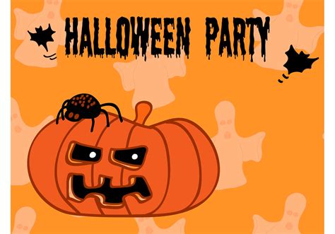 halloween party flyer download free vector art stock