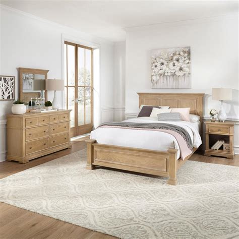 homestyles manor house natural queen bedroom suite    home
