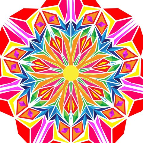 kaleidoscope pattern  vector art  vecteezy