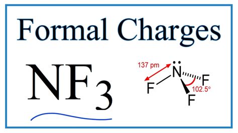 how to calculate the formal charges for nf3 nitrogen trifluoride
