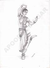 Odissi Dance Sketches Sketch Google Search Coloring Adult sketch template