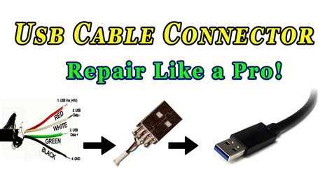 repair usb cable connector  fix repair usb cable youtube
