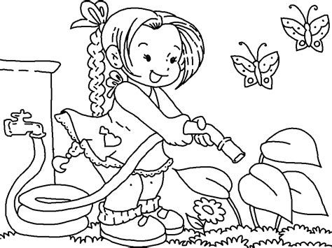 gardening coloring pages  coloring pages  kids spring