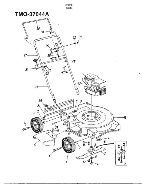 mtd lawn mower parts model  sears partsdirect