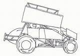 Sprint Car Coloring Pages Template Race Cars Cartoon Stock Vector Drawing Racing Dirt Printable Model Getdrawings Print Kidz Trailers Camper sketch template