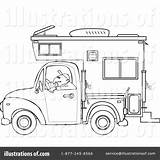 Coloring Camper Motorhome Illustrationsof Djart sketch template