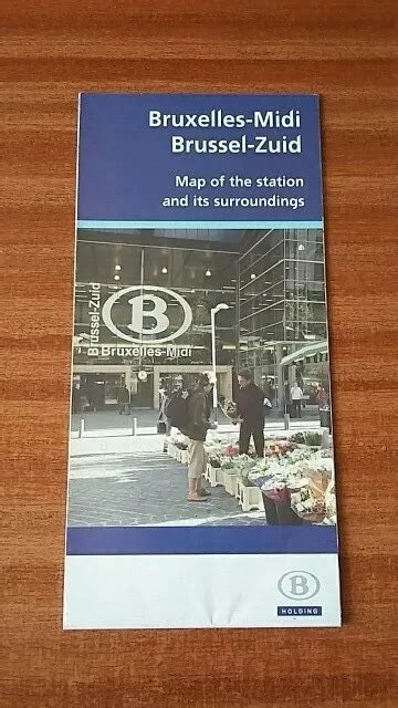 sncb belgian railways map  leaflet  brussels south station eur  picclick