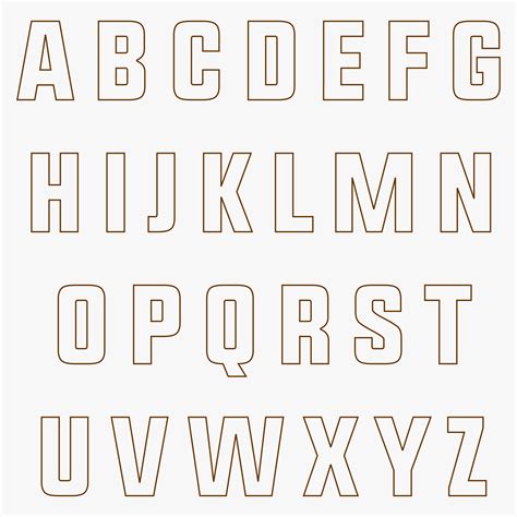 printable letters cut  large printable letters  cut