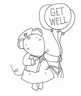 Well Coloring Pages Better Feel Soon Printable Hope Card Stamps Digi Cards Dearie Dolls Color Done Awesome Digis Asked Someone sketch template