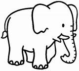 Elefantes Animales sketch template