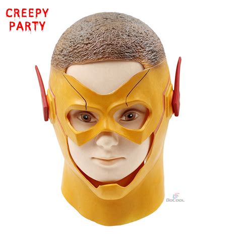 flash masks dc  cosplay party mask superhero realistic full