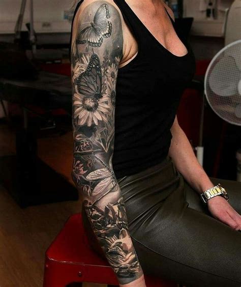 25 Female Sleeve Tattoo Designs And Ideas – Entertainmentmesh