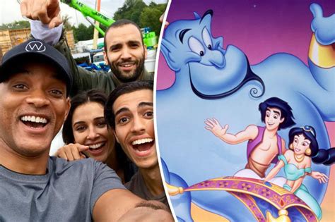aladdin movie disney film sparks race row as actors ‘brown up daily