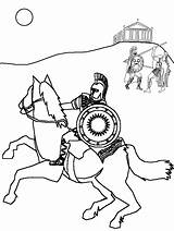 Coloring Pages Rome Roman Kids Print Ancient Soldier Book Colouring Horse Color Knights Printable Easily sketch template