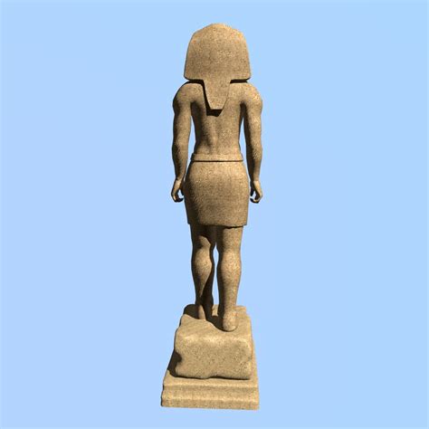 pharaoh sculpture 3d model 40 unknown obj blend 3ds free3d
