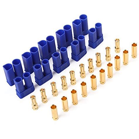 ec5 male female gold plated pins connector of 5 connectors gold