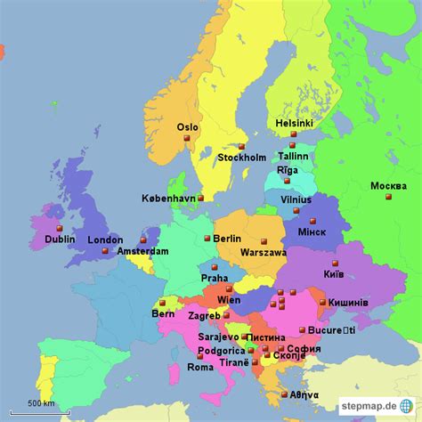 stepmap europa landkarte fuer europa