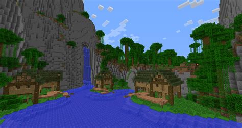 simple village  jungle minecraft