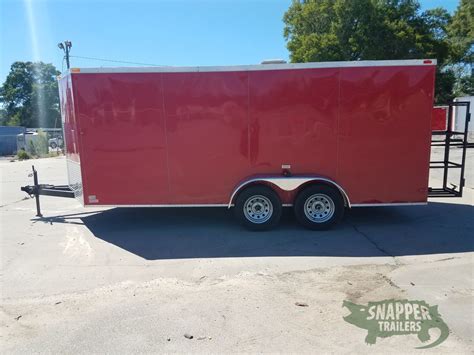 ta trailer red concession electrical finished interior options snapper trailers