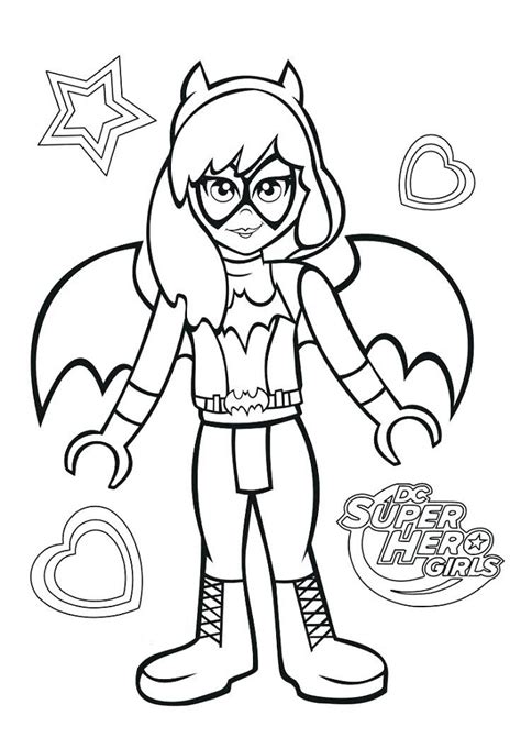 batgirl coloring pages  print super duper coloring