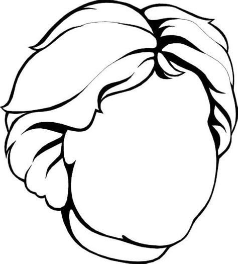 blank face coloring page  printable coloring pages  kids