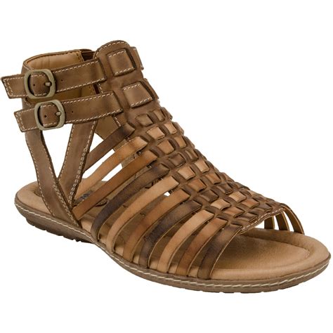 earth sky women s leather gladiator comfort sandal all colors all