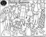 Dolls Paper Doll Printable Summer Marisole Monday Paisley Coloring Print Pages Marisol Kids Friends Clothing Clothes Colouring Paperthinpersonas Personas Thin sketch template