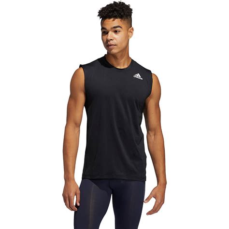 adidas mens techfit sleeveless fitted top academy