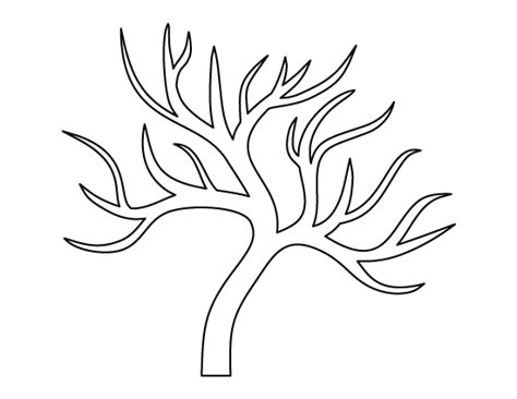 printable fall tree template