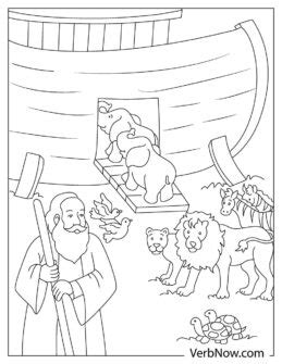 noahs ark coloring pages book   printable